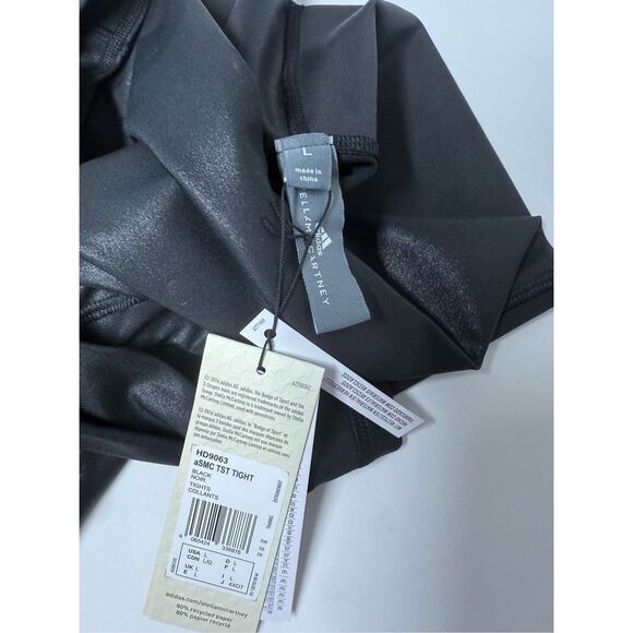 NWT Stella McCartney X Adidas Black Stirrup Leggings Limited Edition Size L - Picture 7 of 12